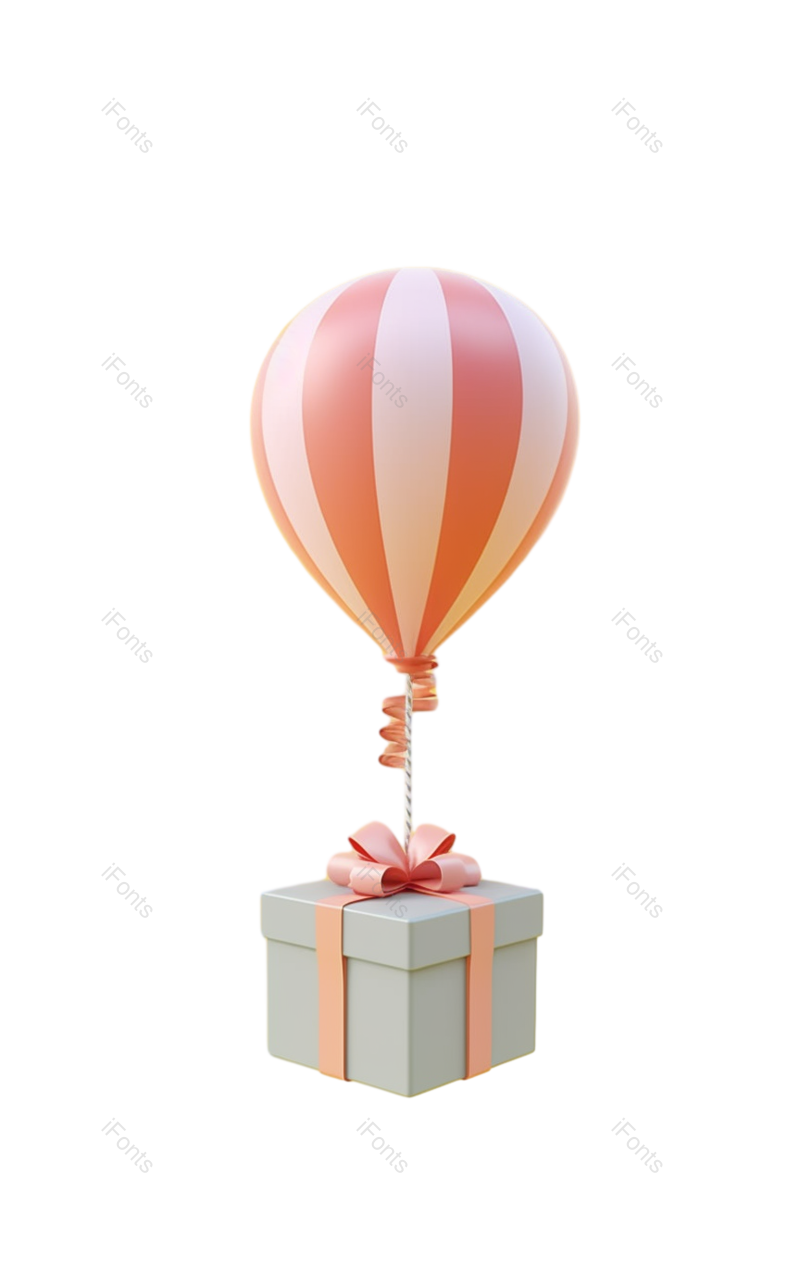 装饰图片,插画元素,可爱风PNG,热气球免抠素材